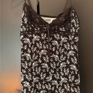 No Boundaries Black and White Floral Cami